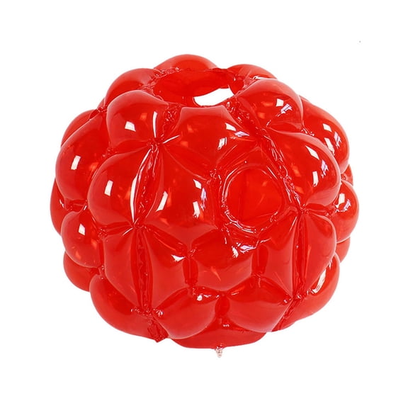 Air-Filled Bump Ball for Outdoor Grass Fun, 24 Inch (60cm) Red Human Collision Ball for Young Users and Teens