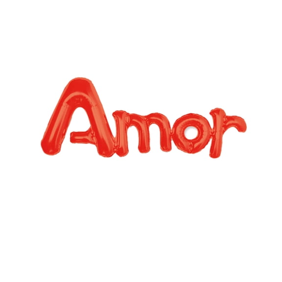 Air-Filled Latin Letter "Amor" Backdrop Balloon Banner