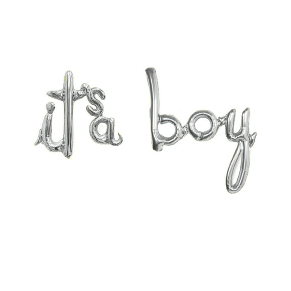 Air-Filled Lowercase Letter 'it's a boy' Backdrop Balloon Banner