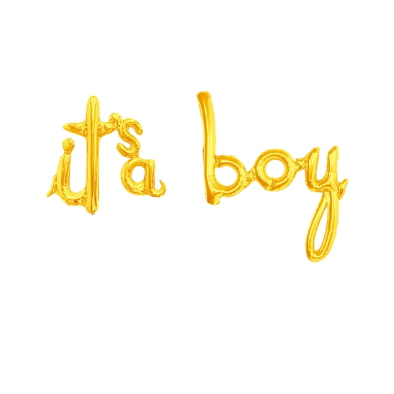 Air-Filled Lowercase Letter 'it's a boy' Backdrop Balloon Banner