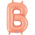 thumbnail image 1 of Air Filled Rose Gold Letter B Balloon 14", 1 of 2