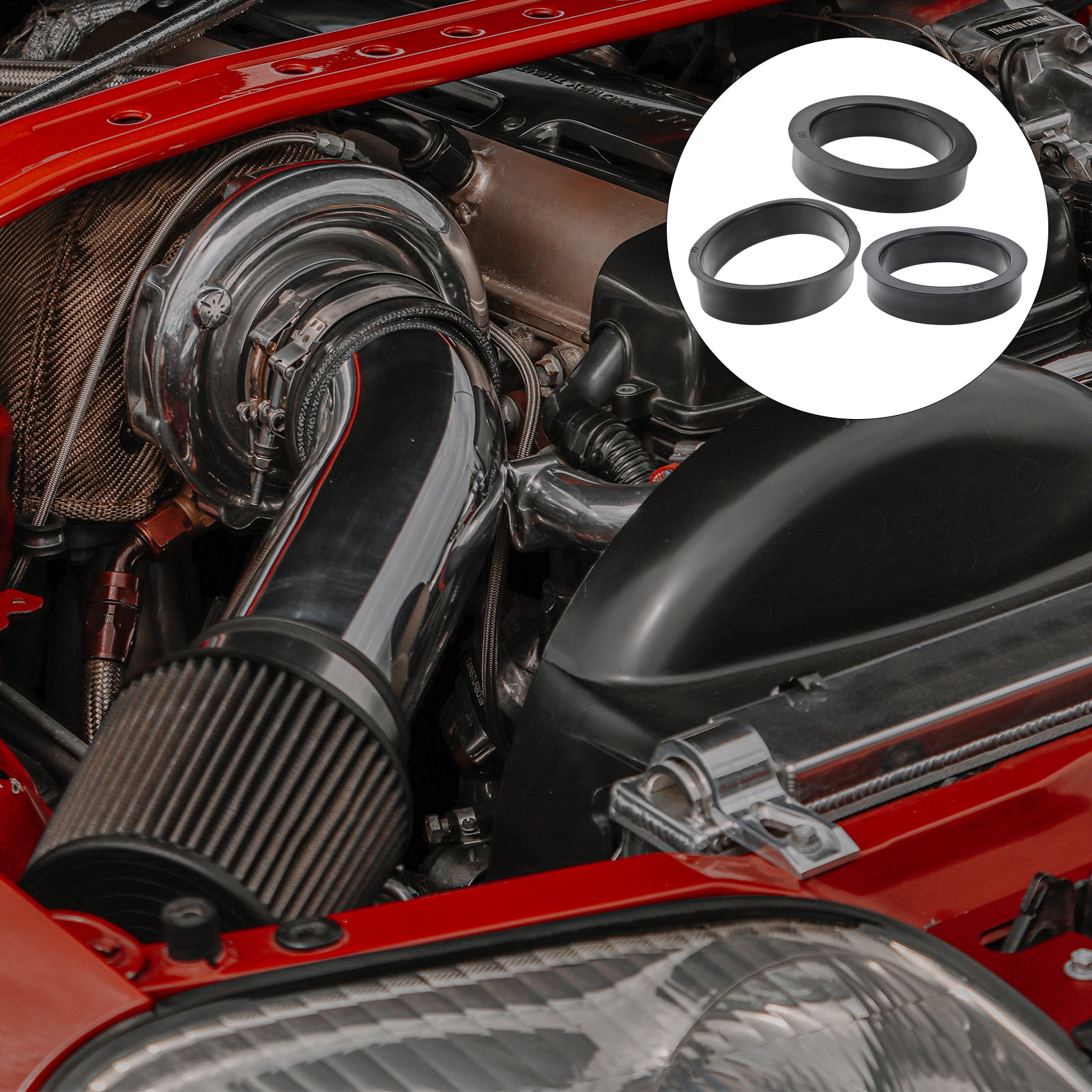 Filter Adapter Rings Air Filter Adapter, 3pcs Air Filter Adapter Rings Car Air Filter Core ...