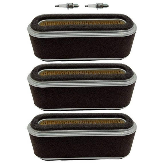 Air Filter And Spark Plug Combo For John Deere 130 GX75 RX73 SX75 Fits AM101191