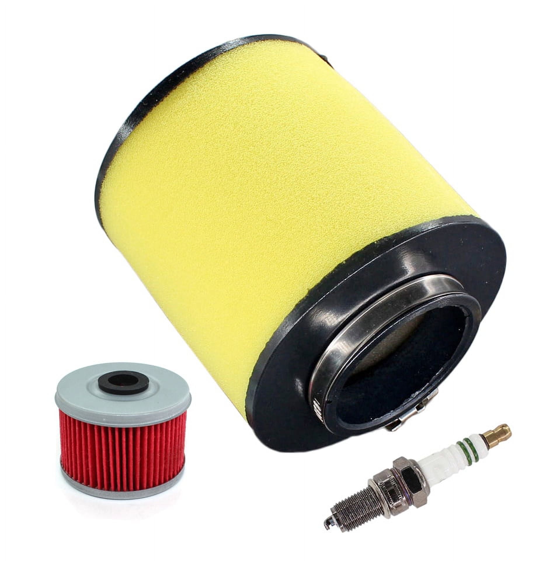 Air Filter Cleaner with Oil Filter Spark Plug for Honda ATV Recon 250 TRX250 TRX250TE TRX250TM Sportrax TRX250EX 17254-HM8-000