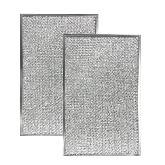 Air Filter Factory 12 X 20 X 3/8 Inches Aluminum Mesh Grease Range Hood Filters 2-Pack