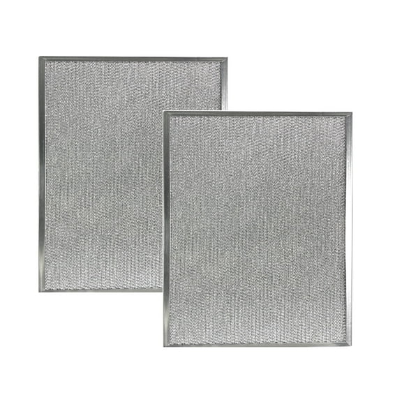 Air Filter Factory Replacement for 12-7/16 x 12-7/16 x 3/8 Aluminum Grease Filters 2-Pack (Sold without manufacturer warranty)