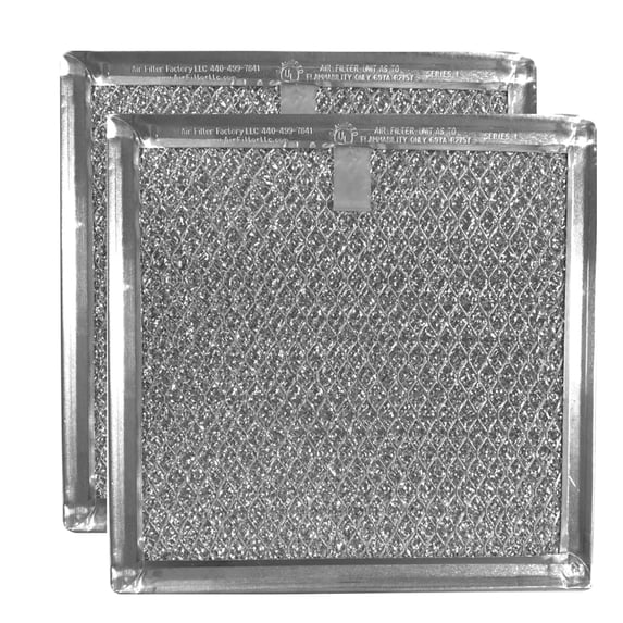 Air Filter Factory Replacement for DE63-00666A Samsung Aluminum Grease Mesh Filters 2-Pack