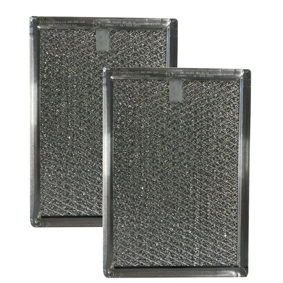 Air Filter Factory Replacement for PFILB002MRFO Sharp Aluminum Grease Filter 2-Pack