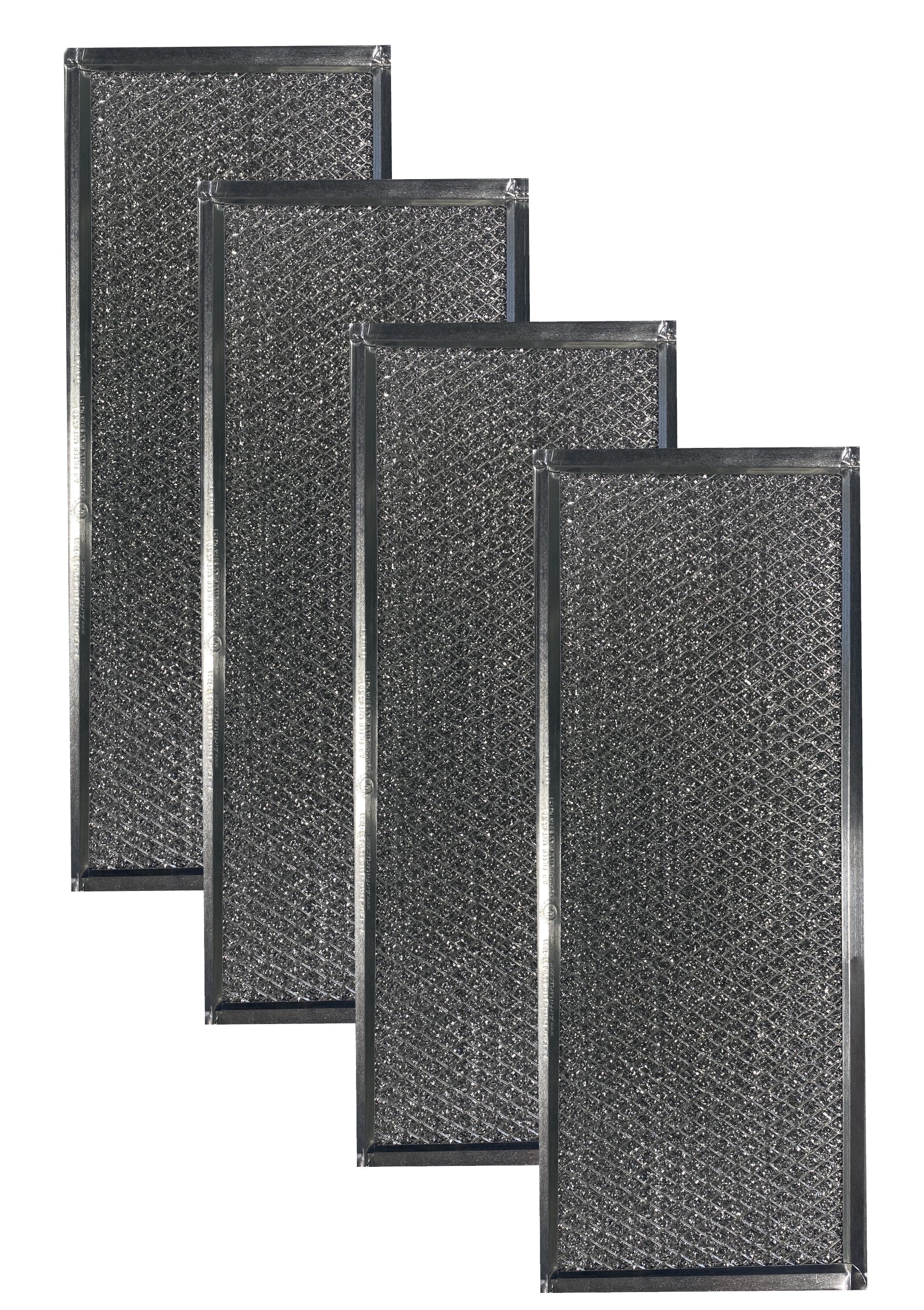 Air Filter Factory Replacement for W10208631A Whirlpool Aluminum Mesh Grease Filter 4-Pack