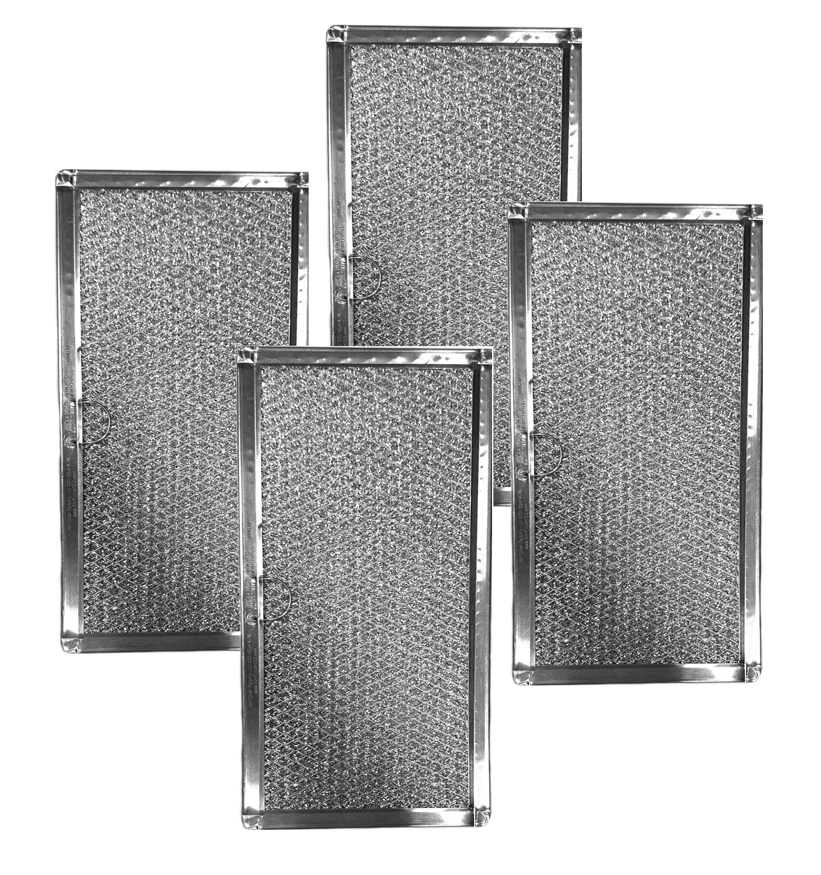 Air Filter Factory Replacement for W10575379, W11190170 Whirlpool Range Hood Aluminum Grease Filter 4-Pack (Sold without manufacturer warranty)