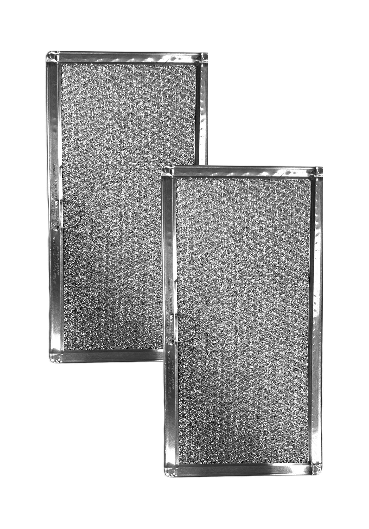 Air Filter Factory Replacement for W10575379, W11190170 Whirlpool Silver Range Hood Aluminum Grease Filter 2-Pack