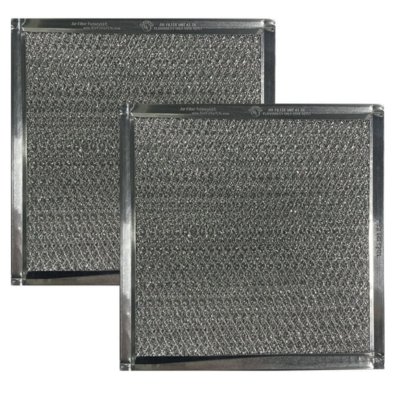 Air Filter Factory Replacement for WB02X2893 GE Aluminum Grease Filter 2-Pack (Sold without manufacturer warranty)