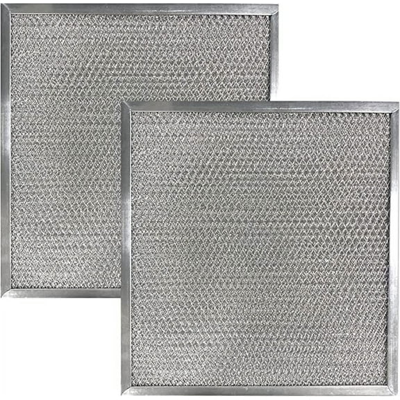 Air Filter Factory Replacement for WB2X8422 GE Microwave Oven Aluminum Grease Filters 2-Pack