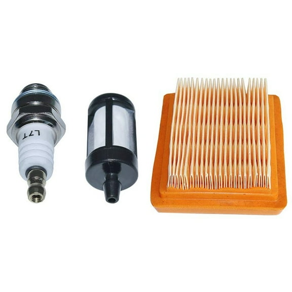 Air Filter Fuel Filter Spark Plug Kit for FS120 FS200 FS250 FS300 FS350 FS400 FS450 String Trimmer Engine Parts Replacement Set Compatible with 4128 358 0800 4134 141 0300