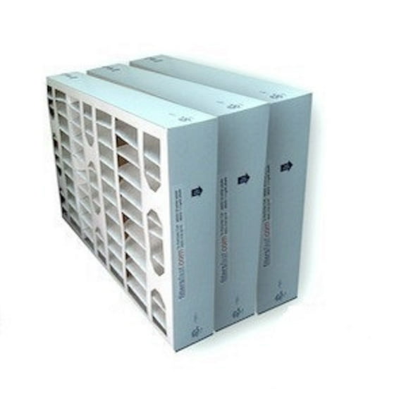 Air Filter Furnace, Purolator Key Pleat Extended Surface Pleated Air Filter, Mechanical MERV 8, Nominal Size 12H x 24W x 4D, Actual Size 11-3/8" Height x 23-3/8" Width x 3-3/4" Depth, (Pack of 3)