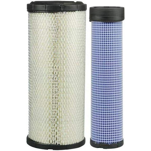 Air Filter Kit AP33331 KV16428 P827653 P829332 Compatible with John Deere Skid Steer 240 250 270 CT322 317 Tractor SVL75 SVL75-2 SVL75C SVL75C-223E 1026R 40XT 60XT 70XT 75XT 85XT 1840