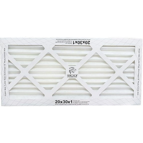 20x30x1, Air Filter MERV 10 (6-Pack) - Pleated Air Conditioner HVAC AC Furnace Air Filters Replacement (20x30x1 6-Pack), SB12473