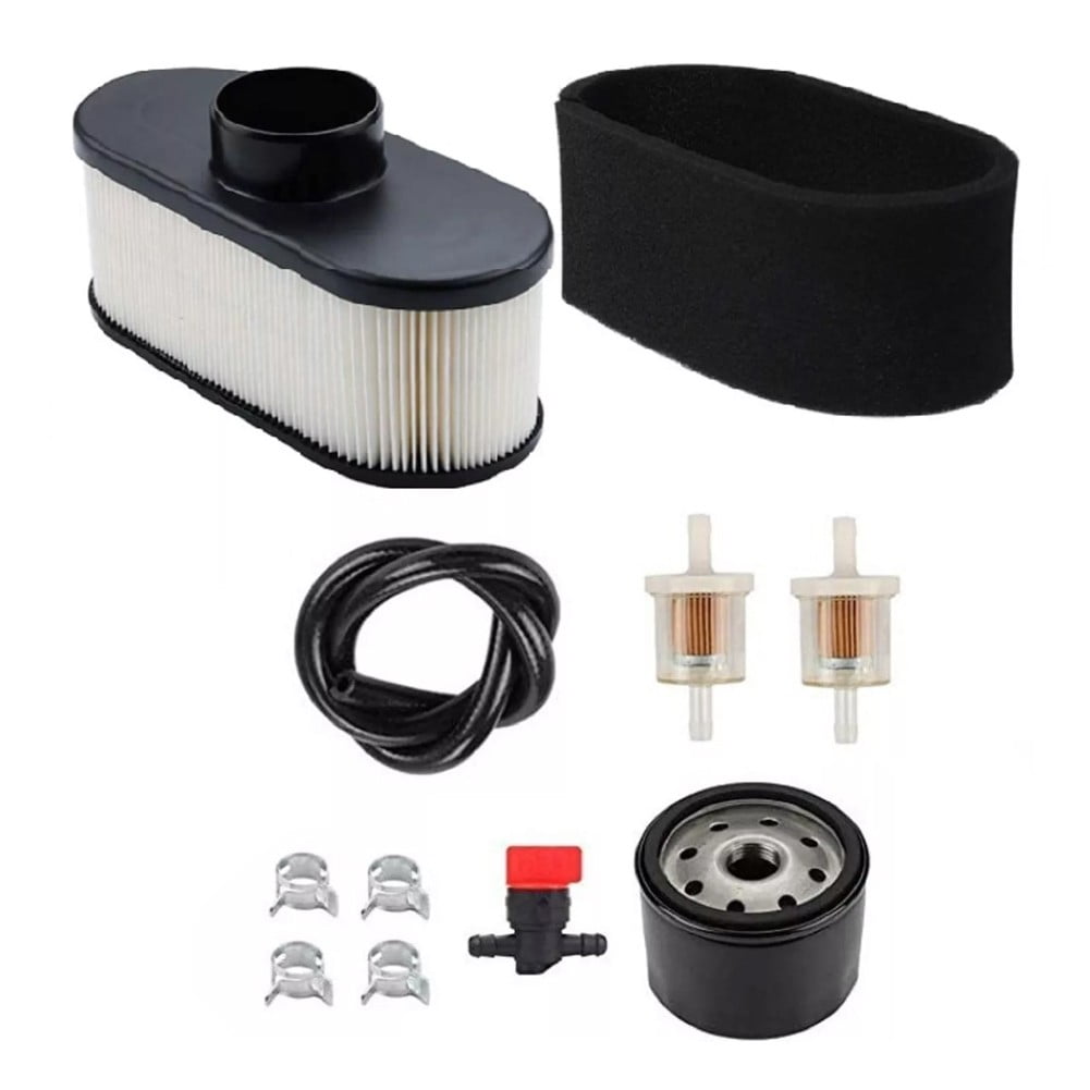 Air Filter Oil Filter Kit for FR651V FR691V FR730V FS541V Engines - 11013-7047 49065-7007 Replacement Parts for Lawn Mower Tractor - 11-Piece Set with Fuel Filters and Clamps