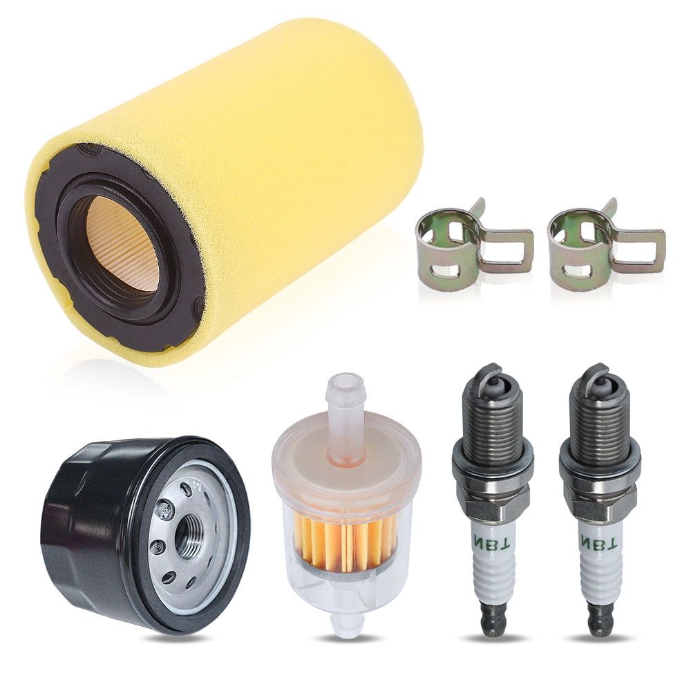 Air Filter Oil Filter Tune Up Kit for Husqvarna YTH22V46 YTH2348 ...