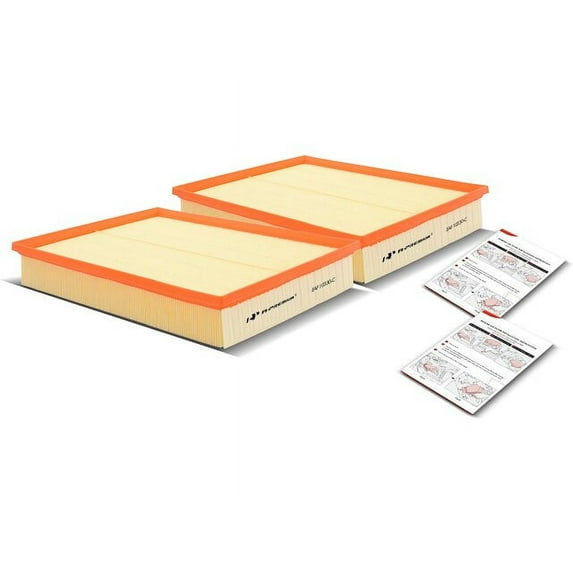 Air Filter Set 2 - Compatible with 2010 - 2022 Mercedes-Benz Sprinter 3500 Base 2011 2012 2013 2014 2015 2016 2017 2018 2019 2020 2021