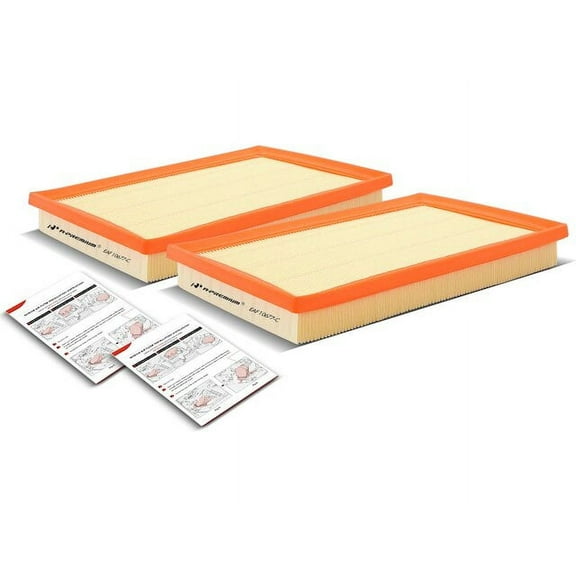 Air Filter Set 2 - Compatible with 2013 - 2018 Toyota Avalon 2.5L 4-Cylinder 2014 2015 2016 2017