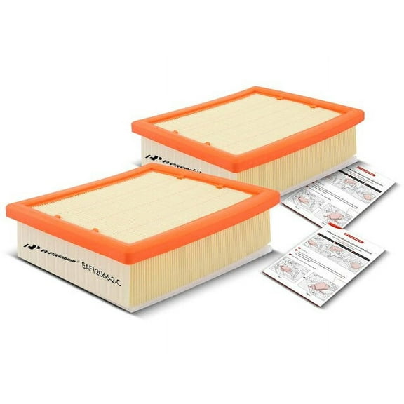 Air Filter Set 2 - Compatible with 2015 - 2022 Ram ProMaster City 2.4L 4-Cylinder 2016 2017 2018 2019 2020 2021