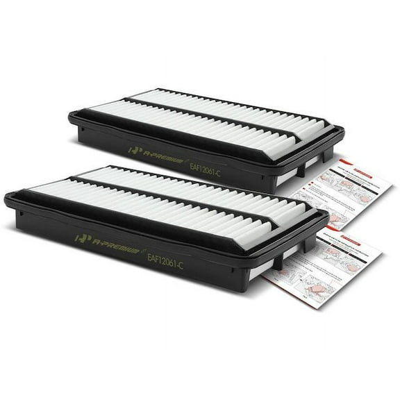 Air Filter Set 2 - Compatible with 2019 - 2022 Honda Passport 3.5L V6 2020 2021