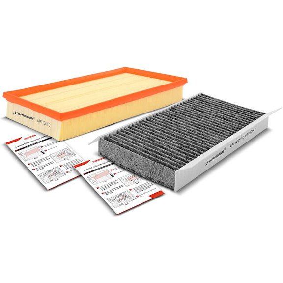 Air Filter and Cabin Air Filter Kit 2 - Compatible with 2010 - 2013 Land Rover Range Rover Sport 5.0L V8 - Autopart Premium