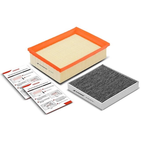 Air Filter and Cabin Air Filter Kit 2 - Compatible with 2017 - 2019 Volkswagen Golf Alltrack 1.8L 4-Cylinder - Autopart Premium