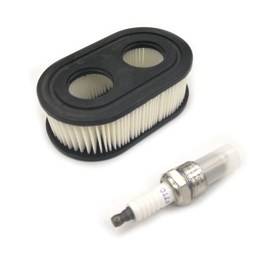Air Filter with Spark Plug for Troy-Bilt TB110 TB115 TB200 TB230 TB330 TB370 Walk-Behind Lawn Mower