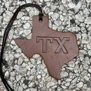 Air Flair | Car Leather Air Freshener |TX Brand | Texas Shape Leather Scent