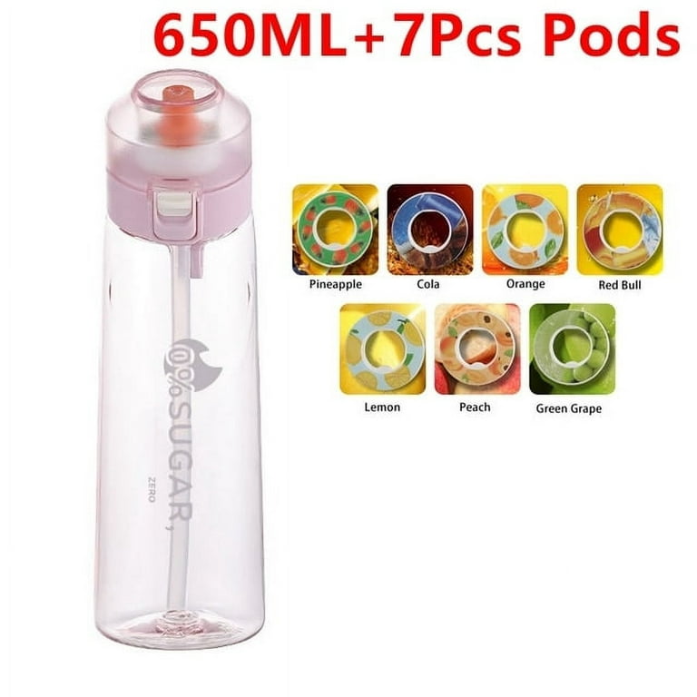 Air Water Bottle Taste pod - 650ml Flavored Water Bottle - Grape flavor 