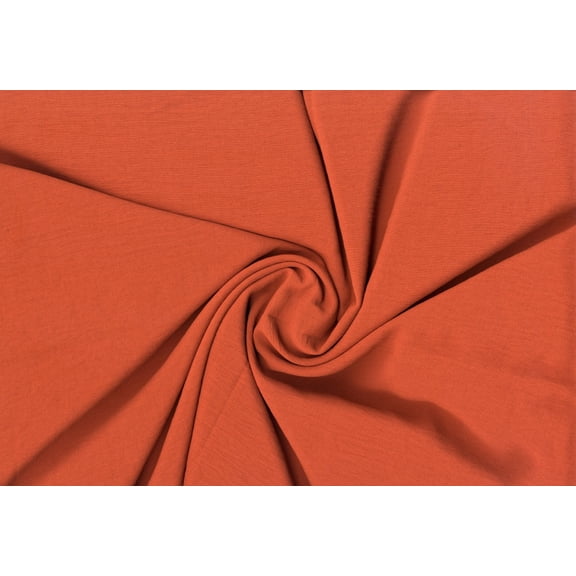 Air Flow Brooklyn Fabric Woven Soft Dress Sewing Craft Polyester Blouse (RUST, ByYard)
