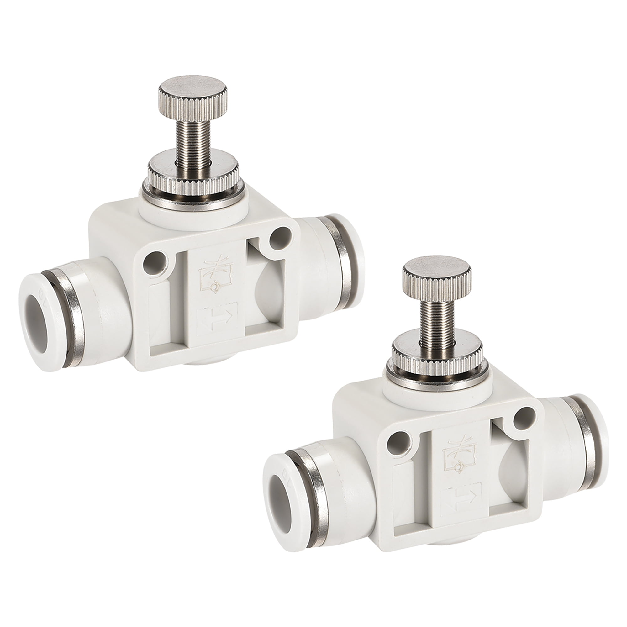 Produktbild von TAILONZ PNEUMATIC Inline-Durchflussregelventil – 8 Mm Außen-Ø, Steckanschluss, Gerade Ausführung, SCF-8, 5er-Pack, Für Pneumatikzylinder