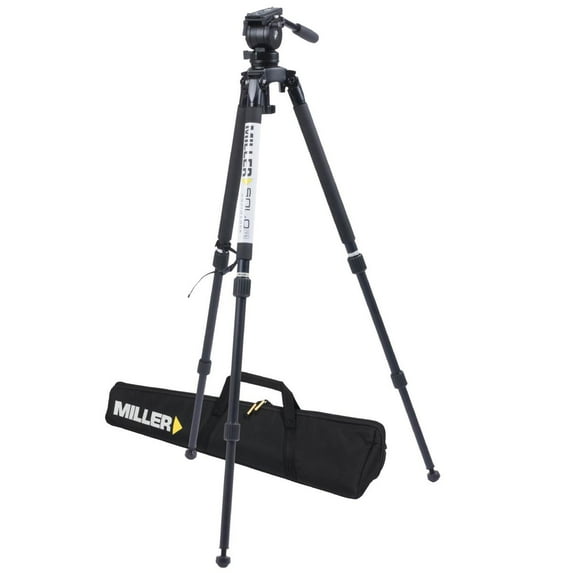 Miller Air Fluid Head with Solo 75 3-Section Aluminum Alloy Tripod