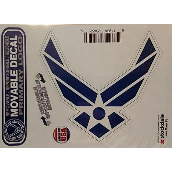 Air Force 5"x7" Reusable Auto Home Vinyl Decal Sticker United States Military