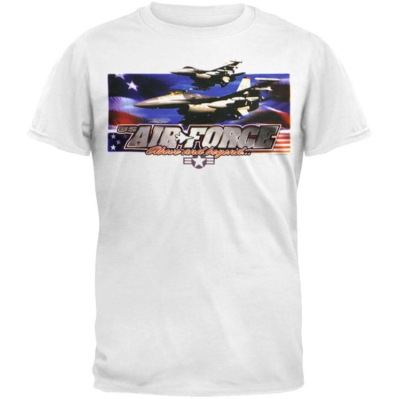 Air Force - Above And Beyond White Adult T-Shirt - Large