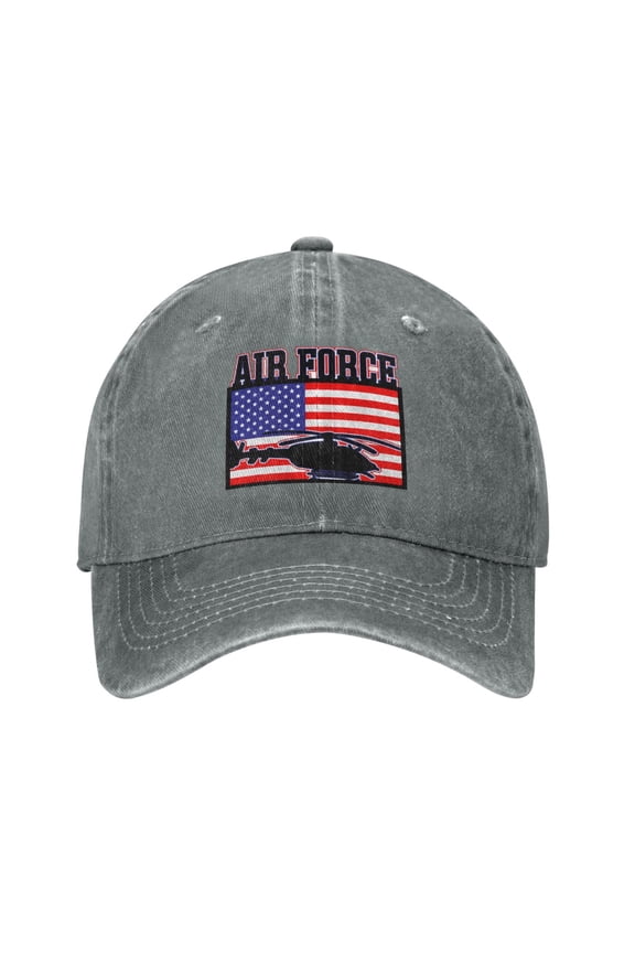Air Force American Flag Cowboy Hat Baseball Hat Trucker Hat For Men Women Retro Denim Hats Baseball Cap Dad Hat
