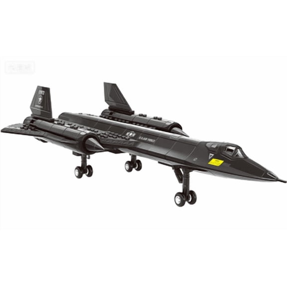Air Force Building Block Set,Military Series SR-71 Reconnaissance Aircraft Jet Blackbird Air Force Building Block Set  -Building and Military Toys Gifts (183 Pieces)
