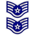 thumbnail image 1 of Air Force Chevron Metal Staff Sergeant (SSGT) E5 Pair, 1 of 6
