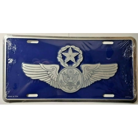 Air Force Chief Air Crew Embossed License Plate