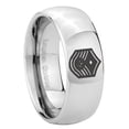 thumbnail image 1 of Air Force Chief Master Sergeant Gray Polish Dome Tungsten Ring 10MM, 1 of 2