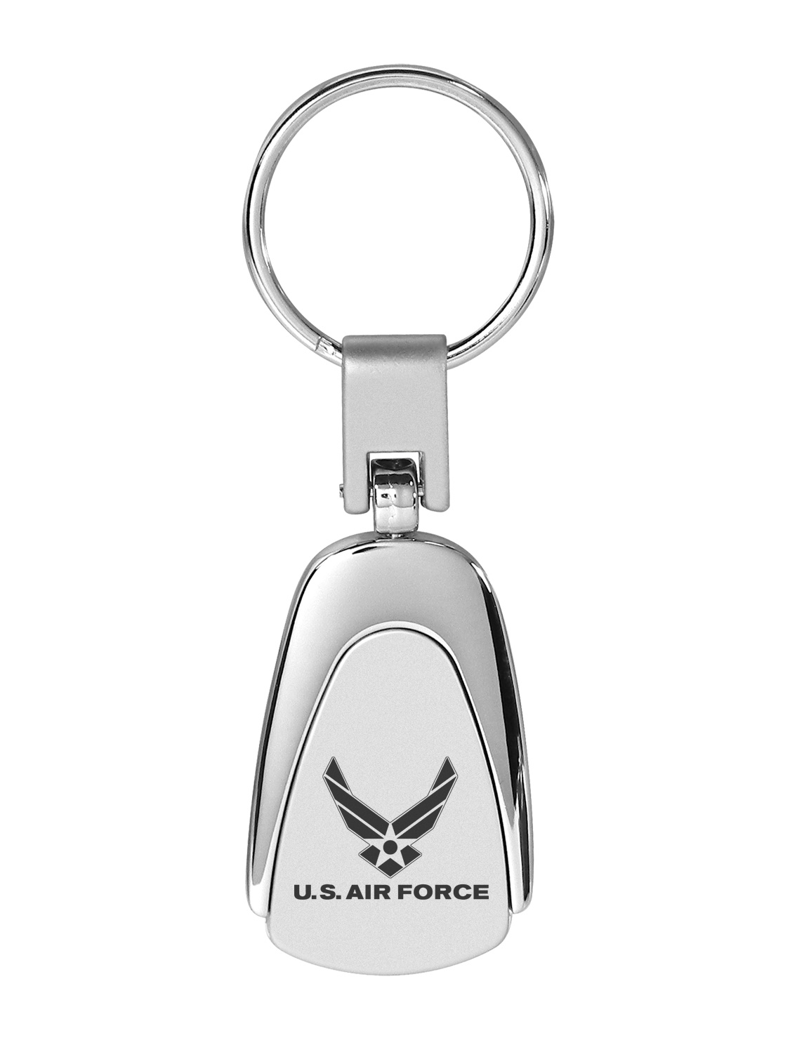 Iaf Key Chain Air Force Chrome Metal Tear Drop Auto Key Chain - Walmart.com