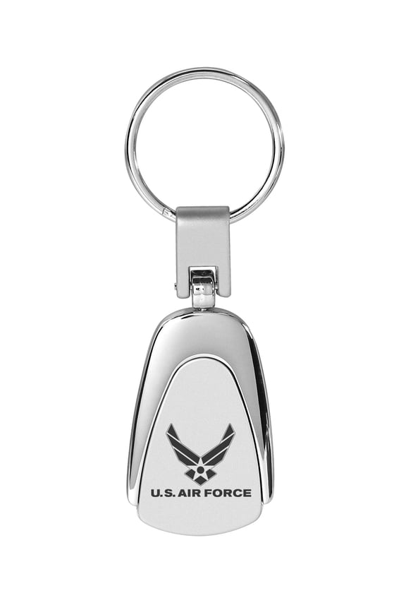 Chrome Metal Tear Drop Auto Key Chain