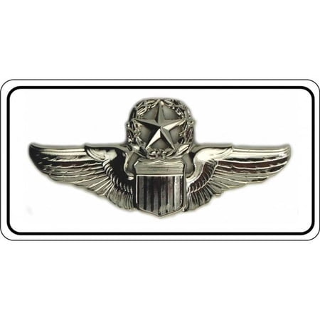 Air Force Command Pilot Chrome Insignia #2 Photo License Plate