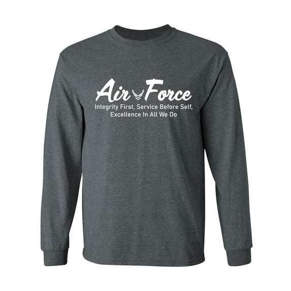 Air Force Core Values Adult Long Sleeve T-shirt