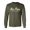 thumbnail image 1 of Air Force Core Values Adult Long Sleeve T-shirt, 1 of 3