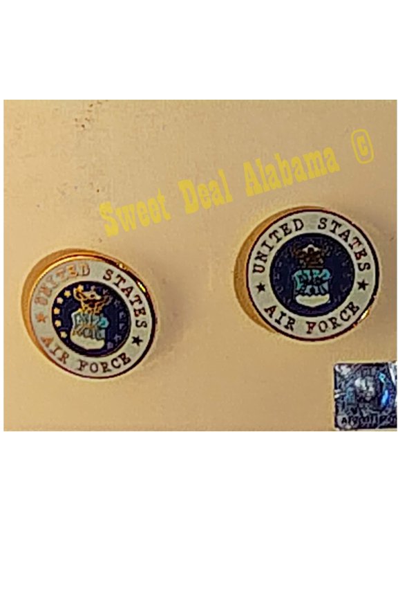 Air Force Cufflinks, USAF Seal, 3/4"D, Officially Authorized & Licensed Product