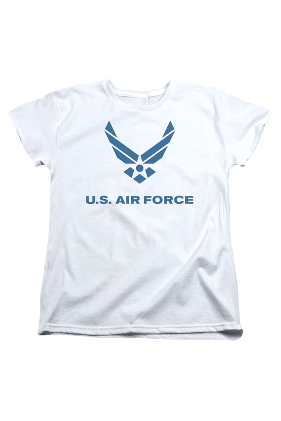 Air Force - Distressed Logo - Women's Short Sleeve Shirt - Small