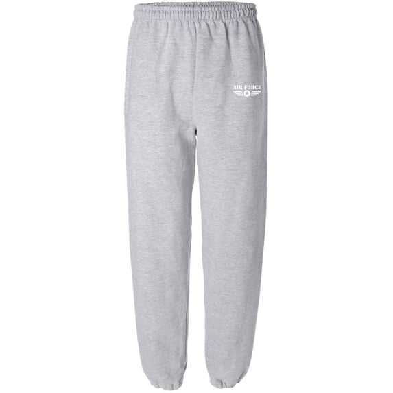 Air Force Emblem Elastic Bottom Sweatpants with white print